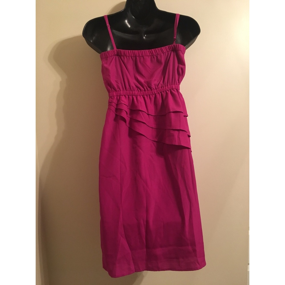 Mark Magenta Ruffle Dress - Picture 5 of 6